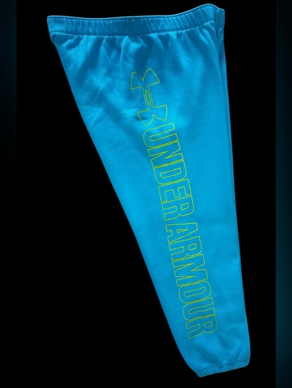 Neon Logo Athletic Activewear W30 Under Armour Women’s Blue Jogger Sweatpants